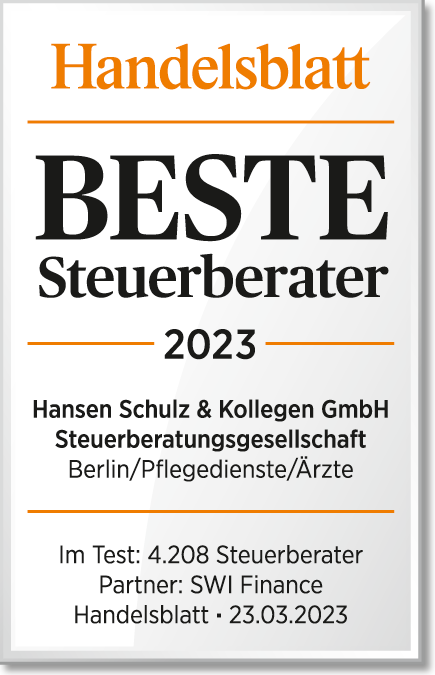 HB_SWI_BesteSteuerberater2023_Hansen_Schulz_&_Kollegen_GmbH Excellence